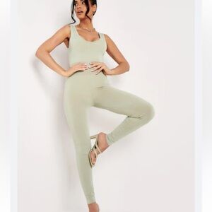 Scrunch butt workout jumpsuit